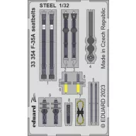   Eduard Accessory F-35A seatbelts STEEL 1/32 TRUMPETER 1:32 (33354)