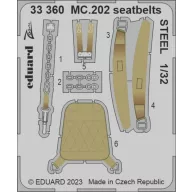   Eduard Accessory MC.202 seatbelts STEEL 1/32 ITALERI 1/32 (33360)