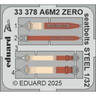   Eduard Accessory A6M2 Zero seatbelts STEEL TAMIYA 1:32 (33378)