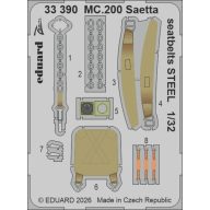   Eduard MC.200 Saetta seatbelts STEEL for Italeri 1:32 (33390)