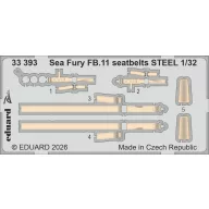   Eduard Accessory Sea Fury FB.11 seatbelts STEEL for DBMK 1:32 (33393)