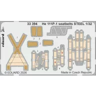   Eduard Accessory He 111P-1 seatbelts STEEL for Revell 1:32 (33394)