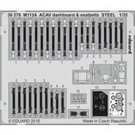   Eduard Accessory M113A ACAV dashboard & seatbelts STEEL for AFV Club 1:35 (36378)