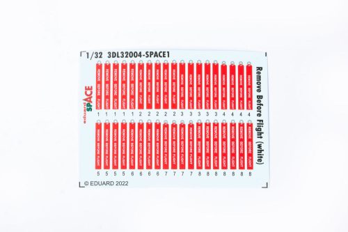 Eduard Remove Before Flight (white) SPACE 1:32 (3DL32004)