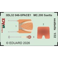   Eduard Accessory MC.200 Saetta seatbelts SPACE for Italeri 1:32 (3DL32046)