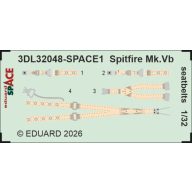   Eduard Accessory Spitfire Mk.Vb seatbelts SPACE for Kotare 1:32 (3DL32048)