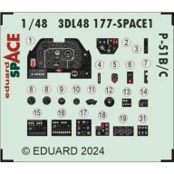 Eduard Accessory P-51B/C SPACE EDUARD 1:48 (3DL48177)