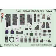   Eduard Accessory F-14A SPACE GREAT WALL HOBBY 1:48 (3DL48178)
