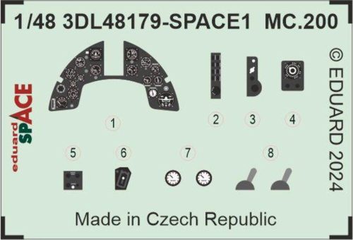 Eduard MC.200 SPACE ITALERI 1:48 (3DL48179)