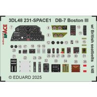   Eduard Accessory DB-7 Boston III w/ British seatbelts SPACE HKM 1:48 (3DL48231)