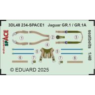   Eduard Accessory Jaguar GR.1 / GR.1A seatbelts SPACE AIRFIX 1:48 (3DL48234)
