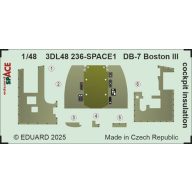   Eduard Accessory DB-7 Boston III cockpit insulation SPACE HKM 1:48 (3DL48236)