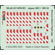   Eduard Accessory Jaguar GR.1 / GR.1A Remove Before Flighth tags SPACE AIRFIX 1:48 (3DL48237)