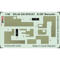   Eduard Accessory B-26F Marauder cockpit insulation & armour plates SPACE ICM 1:48 (3DL48248)