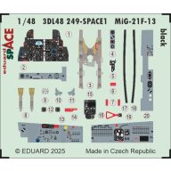   Eduard Accessory MiG-21F-13 black SPACE 1/48 for Eduard Accessory 1:48 (3DL48249)