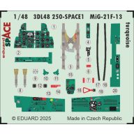   Eduard Accessory MiG-21F-13 turquoise SPACE 1/48 for Eduard Accessory 1:48 (3DL48250)