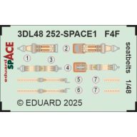  Eduard Accessory F4F seatbelts SPACE 1/48 for Eduard Accessory 1:48 (3DL48252)