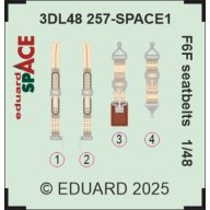 Eduard Accessory F6F seatbelts SPACE 1:48 (3DL48257)