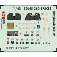   Eduard Accessory Kittyhawk Mk.IV SPACE for Eduard Accessory 1:48 (3DL48260)