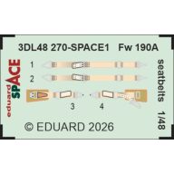 Eduard Accessory Fw 190A seatbelts SPACE 1:48 (3DL48270)