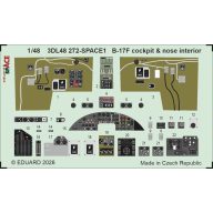   Eduard Accessory B-17F cockpit & nose interior SPACE for Revell 1:48 (3DL48272)