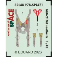 Eduard Accessory MiG-21MF seatbelts SPACE 1:48 (3DL48278)