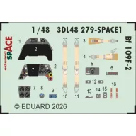 Eduard Accessory Bf 109F-2 SPACE for Eduard 1:48 (3DL48279)