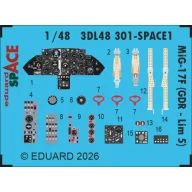   Eduard Accessory MiG-17F (GDR - Lim 5) SPACE for Kinetic 1:48 (3DL48301)