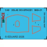   Eduard Accessory MiG-21bis canopy seal SPACE for Eduard 1:48 (3DL48303)