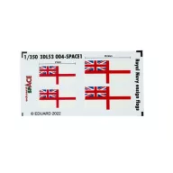   Eduard Accessory Royal Navy ensign flags SPACE 1:350 (3DL53004)