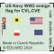 Eduard Accessory US Navy WW2 ensign flag for CVL, CVE, CL & DD SPACE 1:350 (3DL53014)