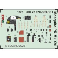   Eduard Accessory Mosquito PR Mk.XVI SPACE 1/72 for Special Hobby 1:72 (3DL72070)