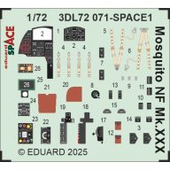   Eduard Accessory Mosquito NF Mk.XXX SPACE 1/72 for Special Hobby 1:72 (3DL72071)