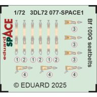 Eduard Accessory Bf 109G seatbelts SPACE 1:72 (3DL72077)