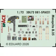   Eduard Accessory Mosquito B.35 SPACE for Airfix 1:72 (3DL72081)