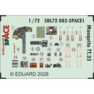  Eduard Accessory Mosquito TT.35 SPACE for Airfix 1:72 (3DL72082)