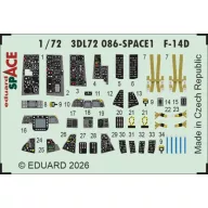 Eduard Accessory F-14D SPACE for Tamiya 1:72 (3DL72086)