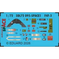 Eduard Accessory F4F-3 SPACE for Arma Hobby 1:72 (3DL72095)
