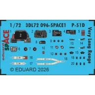   Eduard Accessory P-51D Very Long Range SPACE for Arma Hobby 1:72 (3DL72096)
