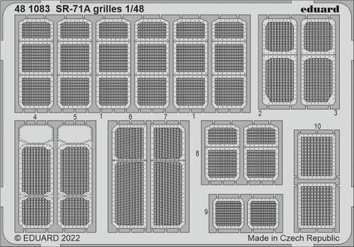 Eduard SR-71A grilles for REVELL 1:48 (481083)