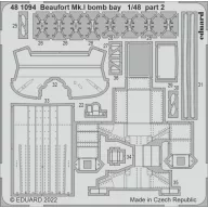   Eduard Accessory Beaufort Mk.I bomb bay for ICM 1:48 (481094)