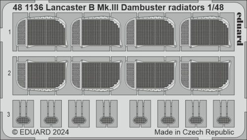 Eduard Lancaster B Mk.III Dambuster radiators HKM 1:48 (481136)
