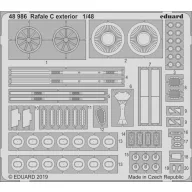 Eduard Accessory Rafale C exterior for Revell 1:48 (48986)