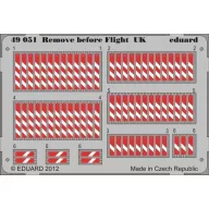 Eduard Accessory Remove before flight UK 1:48 (49051)