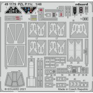 Eduard Accessory PZL P.11c 1/48 for ARMA HOBBY 1:48 (491175)