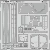   Eduard Accessory F-14A late interior for TAMIYA 1:48 (491239)