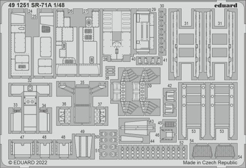 Eduard SR-71A interior for REVELL 1:48 (491251)