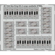   Eduard Accessory Sea King HC.4 cargo seatbelts STEEL AIRFIX 1:48 (491524)