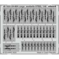   Eduard Accessory UH-60A cargo seatbelts STEEL ICM 1:48 (491533)