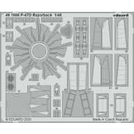 Eduard P-47D Razorback for Miniart 1:48 (491558)